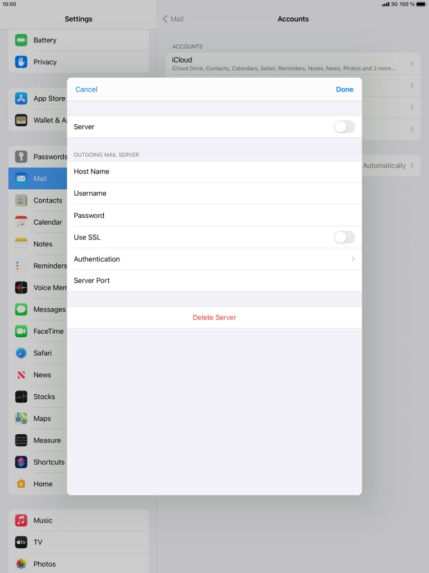 Press Authentication.