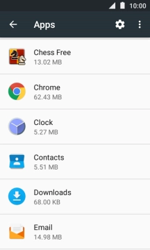 Press the required app.