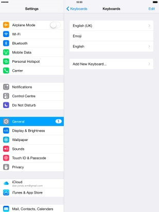 Press the Home key to return to the home screen.