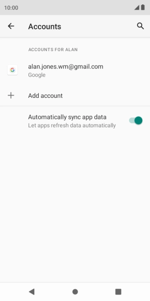 Press the Home key to return to the home screen.