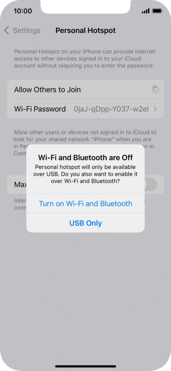 If Wi-Fi is turned off, press Turn on Wi-Fi and Bluetooth.