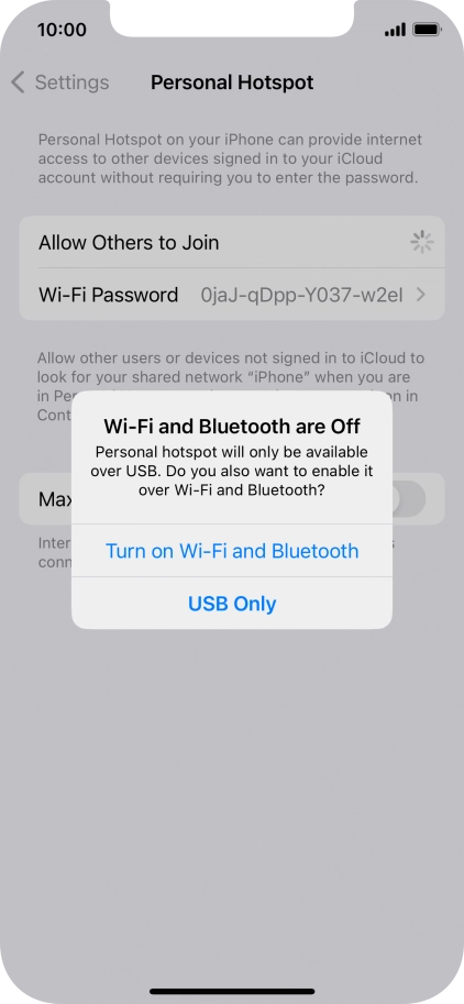 If Wi-Fi is turned off, press Turn on Wi-Fi and Bluetooth.