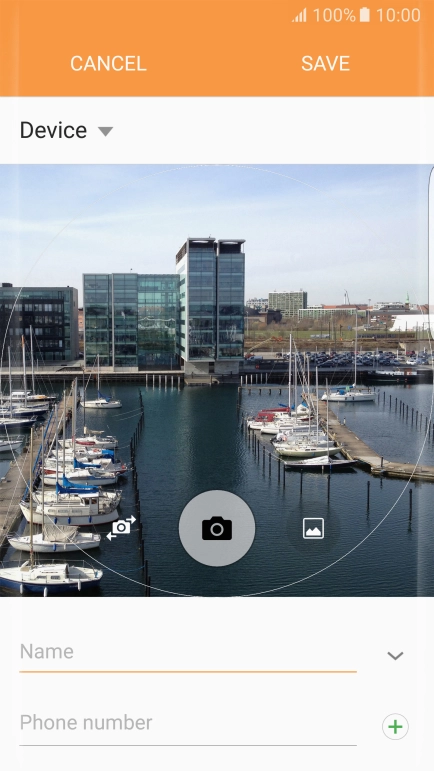 Press the gallery icon.