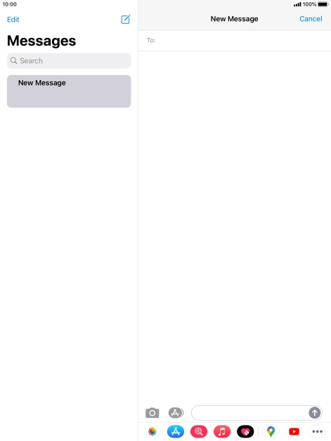 Press To: and key in the first letters of the recipient's name.