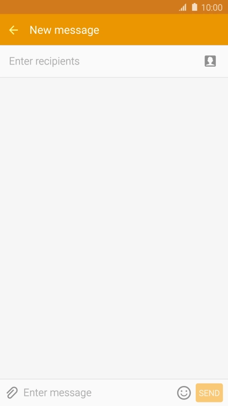 Press Enter recipients and key in the first letters of the recipient's name.