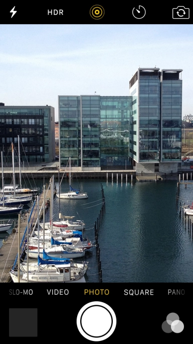 Slide your finger right or left on the screen to select VIDEO.