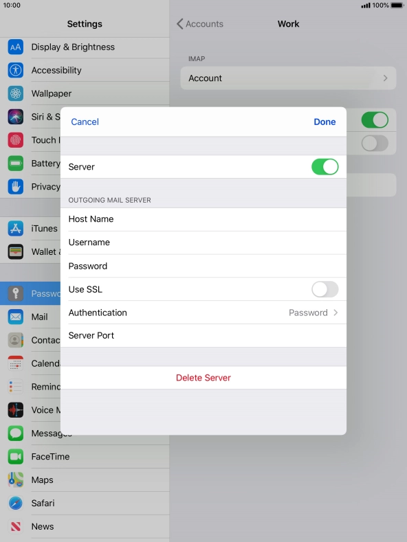 Press Authentication.
