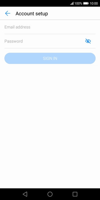 Press Email address and key in your email address.