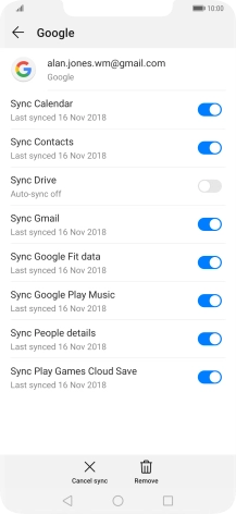 Press the Home key to return to the home screen.