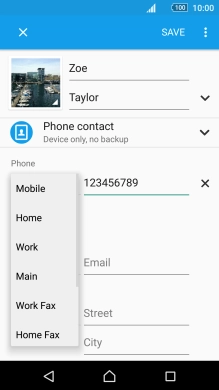 Press the required number type.