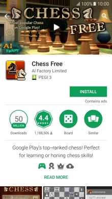 Press INSTALL and follow the instructions on the screen to install the app.