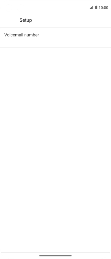 Press Voicemail number.