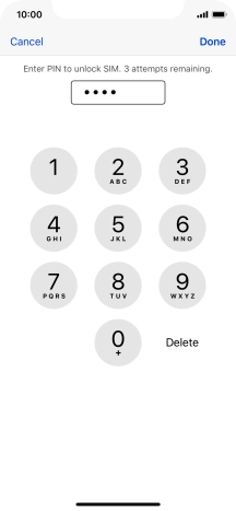 Key in your PIN and press Done.