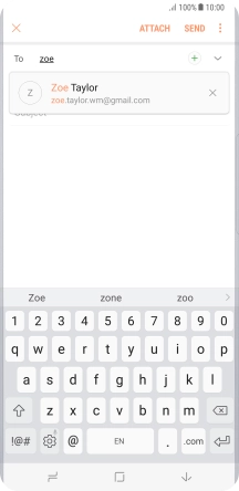 Press the required contact.