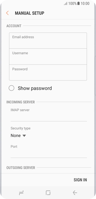 Press the field below 