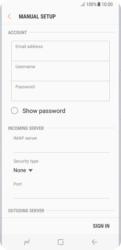 Press the field below 