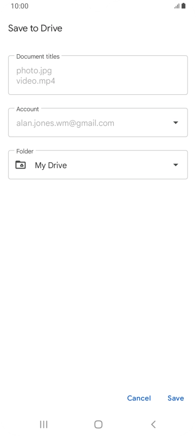 Press the field below 