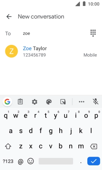 Press the field next to 