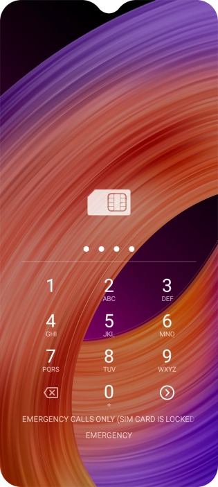 If you're asked to key in your PIN, do so and press arrow right.