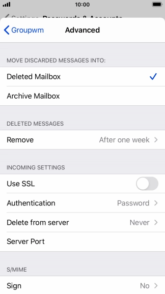 Press Authentication.