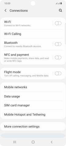 Press SIM card manager.