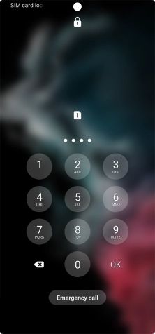If you're asked to key in your PIN, do so and press OK.