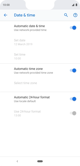 Press the Home key to return to the home screen.