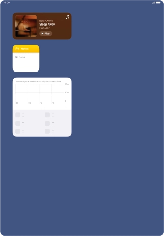 Press and hold the required Widget Stack.