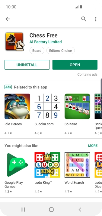 Press the Home key to return to the home screen.