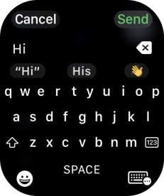 Press the input icon.