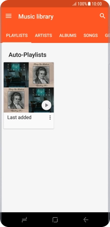 Press the required category.