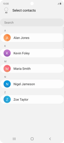 Press the field above 