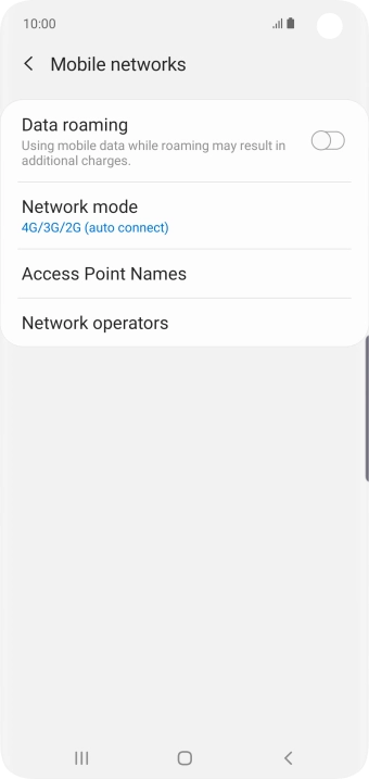 Press Access Point Names.