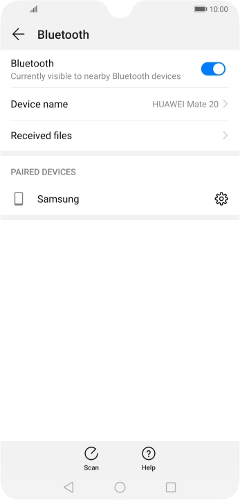 Press the Home key to return to the home screen.
