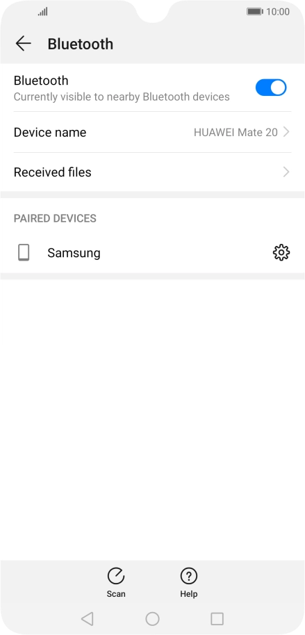 Press the Home key to return to the home screen.