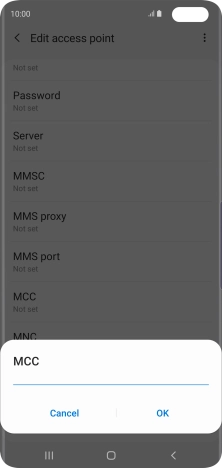 Key in 505 and press OK.