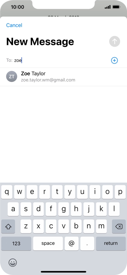 Press the required contact.