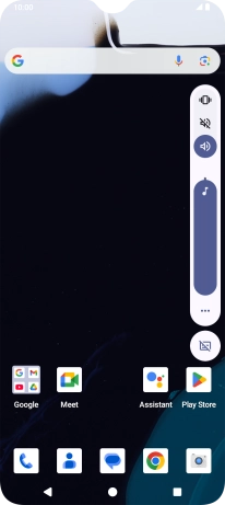 Press the silent mode icon to turn on the function.