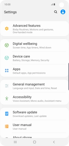 Press Software update.