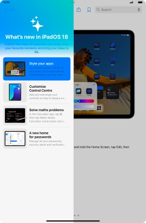 Slide your finger upwards starting from the bottom of the screen to return to the home screen.