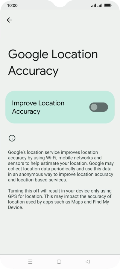 If you press the indicator next to 