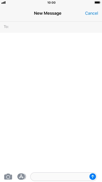 Press To: and key in the first letters of the recipient's name.