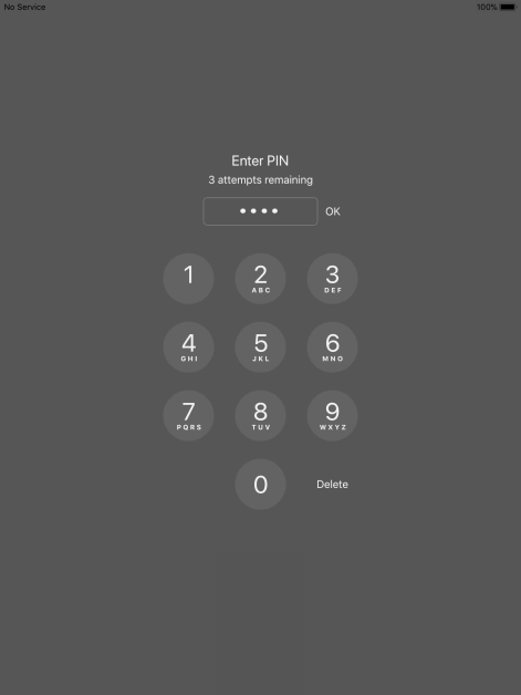 Key in your PIN and press OK.