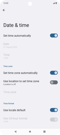 Press the Home key to return to the home screen.