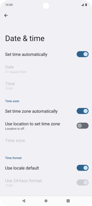 Press the Home key to return to the home screen.
