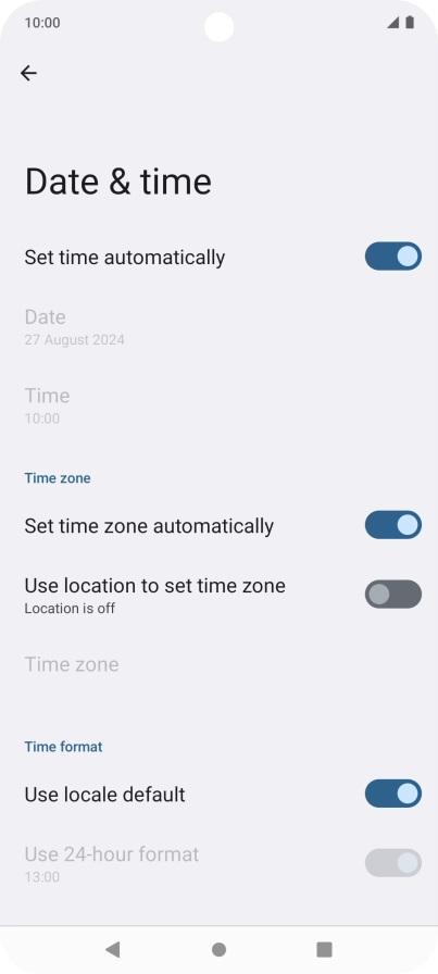 Press the Home key to return to the home screen.