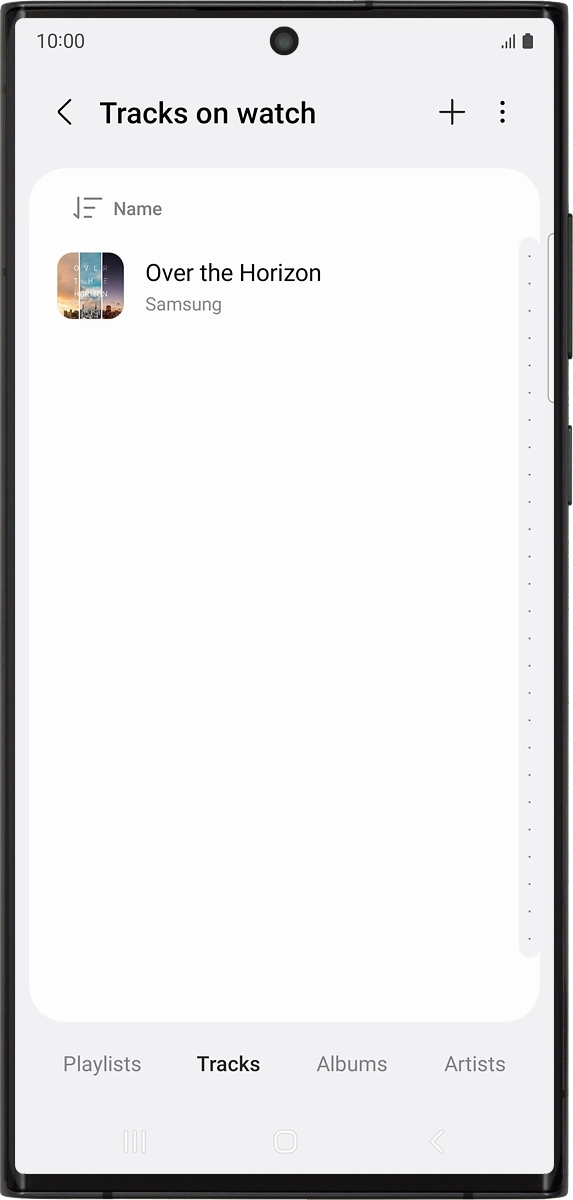 On your phone: Press the add icon.