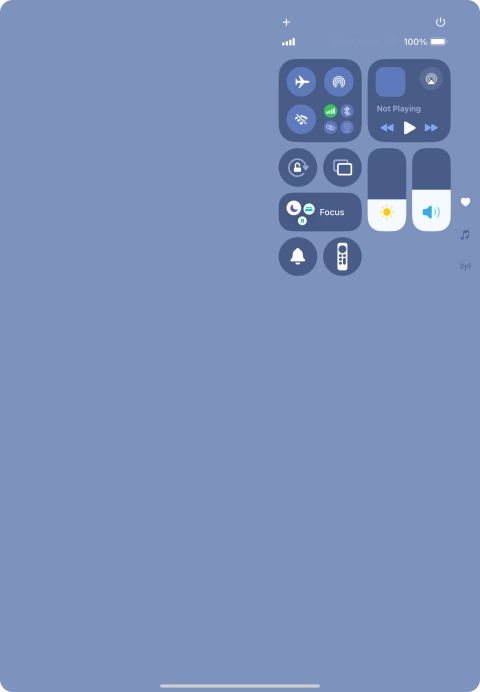 Press the sound mode icon to turn silent mode on or off.