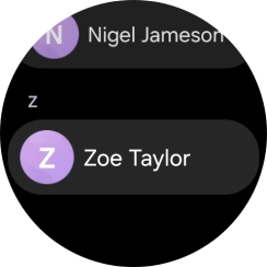 Press the required contact.