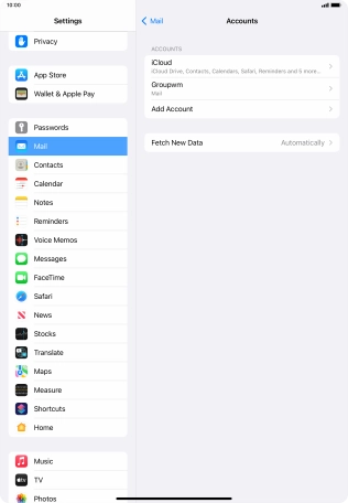 Press Fetch New Data.